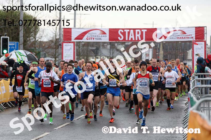 Sunderland City Half Marathon, Sunderland City Half Marathon and 10k. Photo: David T. Hewitson/Sports for All Pics